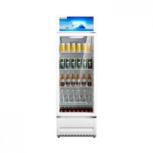 美的（Midea） SC-320GM 展示柜饮料柜冷藏柜商用超市商场冰柜冷柜玻璃门大容积立式冰箱单温   销售单位：台