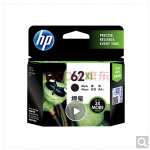 惠普（HP） 62XL 高容量原装黑色墨盒 (适用于HP OfficeJet 200 移动打印机) 单位：支