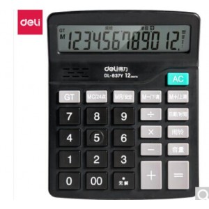 得力(deli) 837 计算器 桌面计算机办公学生财会用品 销售单位：台