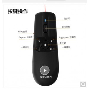 得力(deli) 控器翻页笔 红光2803