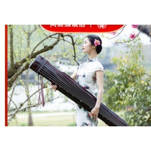 专业演奏老杉木纯手工生漆伏羲忘机七弦古琴练习琴  计价单位：把