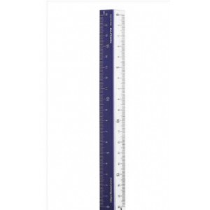 国誉 都市印象PC铝制直尺 18CM  深蓝色    单位：个