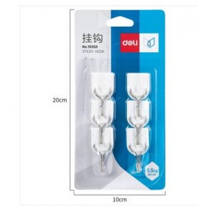得力 19350 强力粘胶挂钩，销售单位：卡