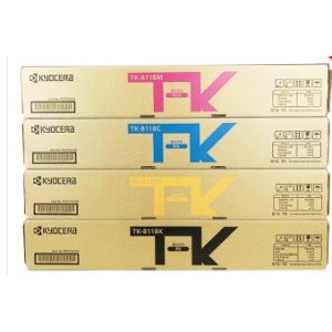 京瓷8124粉盒 TK-8118K/M/Y/C原装粉盒  TK8118套装（黑红黄蓝）  销售单位：套