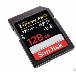 闪迪（SanDisk）128GB SD存储卡  170m/s