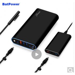BatPower 笔记本电脑移动电源 98Wh金属黑   单位：个