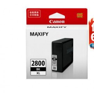 佳能原装PGI-2800BK XL高溶黑色墨盒 (IB4080 MB5080 IB4180 MB5480打印机)  单位：个