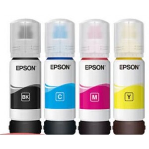 EPSON爱普生004墨水适用 L5190 L5196 L3100 L3110 L31 004墨水四色套装1套(青红黄黑各1支)