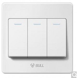 公牛(BULL)  G07系列  三开开关 销售单位:个