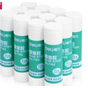 得力(deli) 固体胶棒 7102 21G 白色（单位：盒）