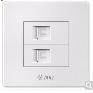 公牛二位电脑插座面板G32T222 ，销售单位：套