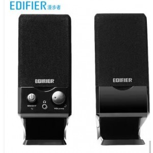 漫步者（EDIFIER）2.0声道 多媒体音箱 音响 电脑音箱 黑色 R10U销售单位-套