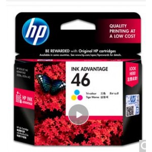惠普（HP） CZ638AA 46号墨盒 彩色 适用于HP DJ 2020hc/2520hc（计价单位：个）