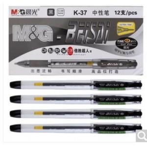 晨光 k37-0.38  签字笔 颜色备注(销售单位：支）（JZ）