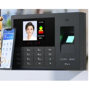 得力(deli)企业微信考勤机 企微考勤机 人脸+指纹识别/手机打卡 无接触考勤 智慧企业流程管理 考勤机3765WX