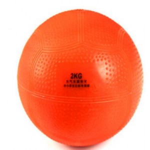 梦多福 实心球  充气实心球2kg2公斤橡胶实心球 2kg（财政目录）
