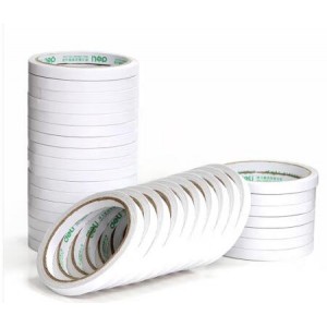 得力 30400 棉纸双面胶带  9mm*10y  32卷/袋