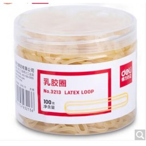 得力 3213 橡皮筋 100g/筒