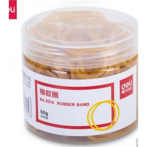 得力 3214 橡皮筋 50g/筒