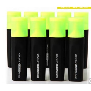 得力 S600 彩色荧光笔 黄色   10支/盒