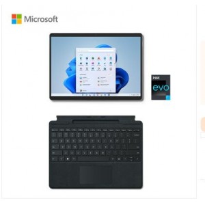 微软surface pro8 亮铂金+黑色键盘 I5/8G/256G 二合一平板电脑 台