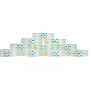 得力 30015 易撕透明玻璃胶带 12卷/筒 单位：卷