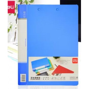得力 5341 单强力夹文件夹 A4 蓝色 单位：个