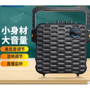 飞利浦（philips） SD60 蓝牙音箱大功率重低音扩音器+金属话筒+塑料话筒 套
