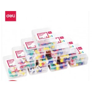 得力 0021-10  彩色工字钉 10盒/包   包