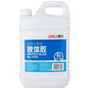 得力 7310-2L  桶装液体胶水  桶