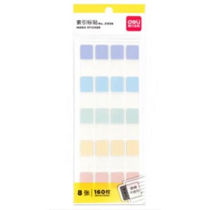 得力21536索引标贴(混)(袋)（单位：袋）