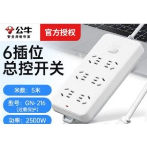 公牛插座5米6孔单位 个