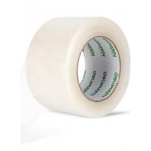 品牌：得力  型号：30932  商品：封箱胶带透明大卷 60mm*100y(91.4米)*45um 48卷/箱  单位：卷