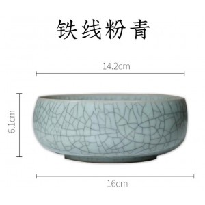 品牌： 善琏湖笔  型号：铁线粉青 产品：笔洗 销售单位：个