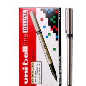 三菱 UB-177 0.7mm  黑色 中性走珠笔    12支装