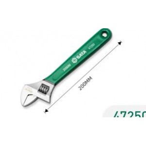 SATA活动扳手大开口活络扳手活口12寸高强度工具大全小型板子 【沾塑柄】8吋 开口量24mm/47250