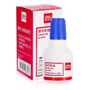 品牌：得力 具体产品：蓝色印油 销售单位：瓶