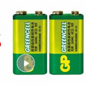 超霸 绿方型超强碳性电池  9V（单位：个）