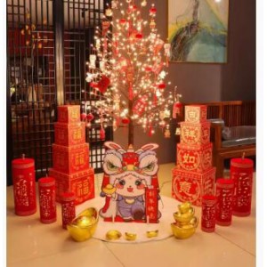 1.5米中国年树灯场景布置套装 单位：套