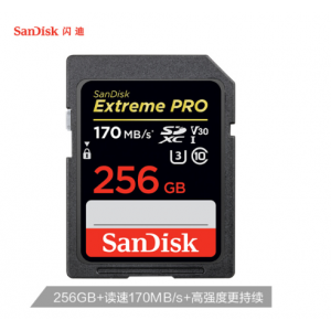 闪迪 U3 高速存储卡 SD卡 170MB/S  256G
