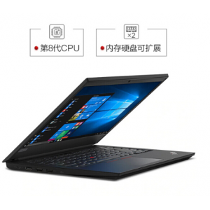 联想ThinkPad E490 14英寸手提办公笔记本电脑 i5-8265u 8G 128G固态+1T机械+ 2G独显+外置光驱