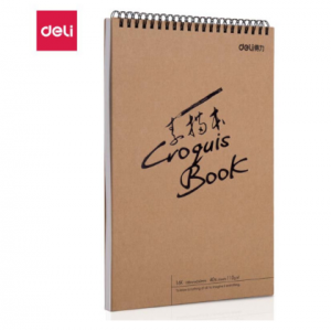 得力 73601 素描本速写本涂鸦绘画本 16K40页