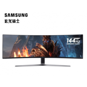 三星(SAMSUNG)  48.9英寸带鱼屏 144Hz刷新曲面 HDR600 量子点 爱眼  显示器 (C49HG90DMC)