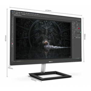飞利浦 电脑显示器 27英寸 4K/UHD高清 IPS技术 三边微窄边框  可壁挂 278E1