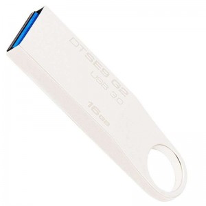 金士顿 金属高速U盘 DTSE9G2 USB3.0 银色 读速100MB/s尺寸：16GB