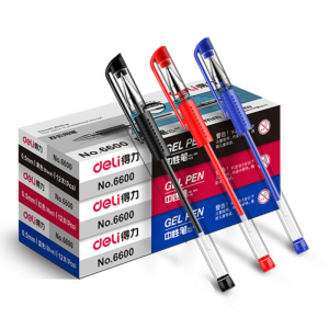 得力 6600 中性笔（蓝色）