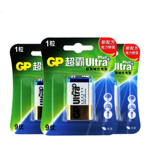 超霸碱性电池卡装GP1604A-L1 9V