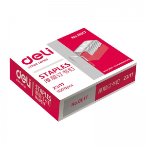 得力 0017 厚层订书钉23/17