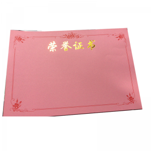 国产 QT-1175 8K 荣誉证书内芯 粉红色 200张/包（单位：包）