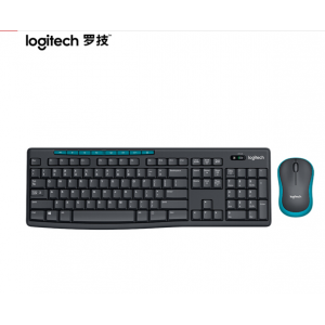 罗技（Logitech）MK275 键鼠套装 无线键鼠套装 办公键鼠套装 全尺寸 黑蓝色 自营 带无线2.4G接收器
